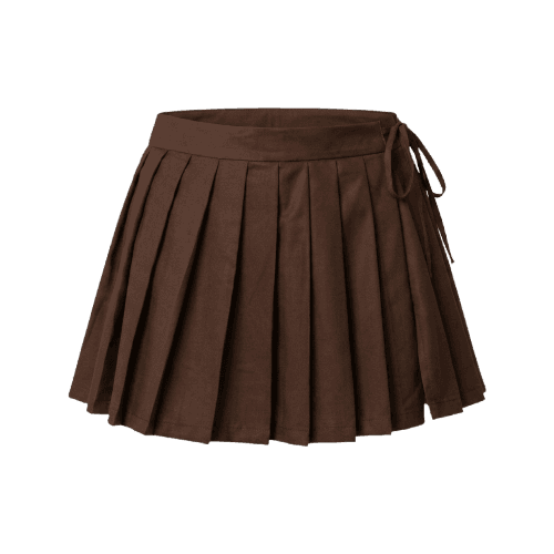 mini saia shorts plissada chefa