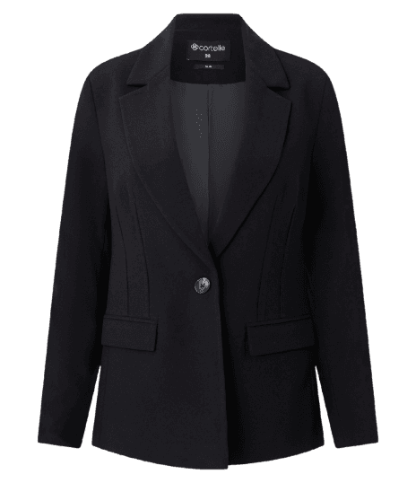 Blazer Ampulheta Alfaiatado com Bolsos