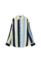 CAMISA ACETINADA LISTRADA