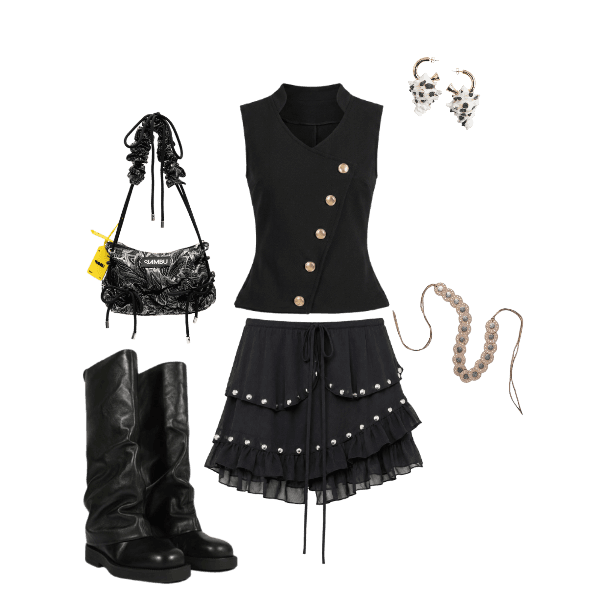Look Magnético para Festa com amigos