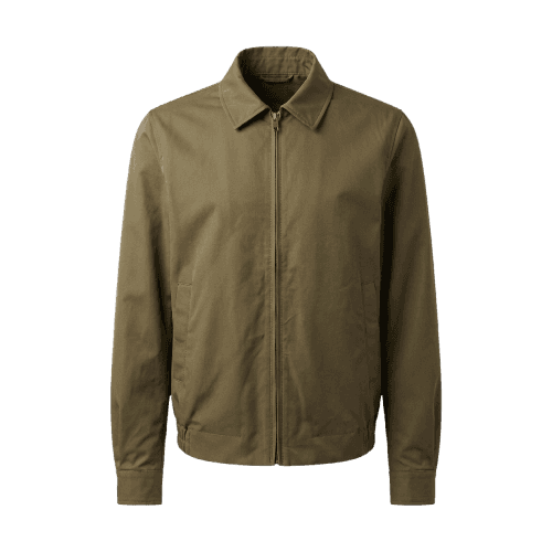 jaqueta masculina comfort com zíper e gola esporte verde
