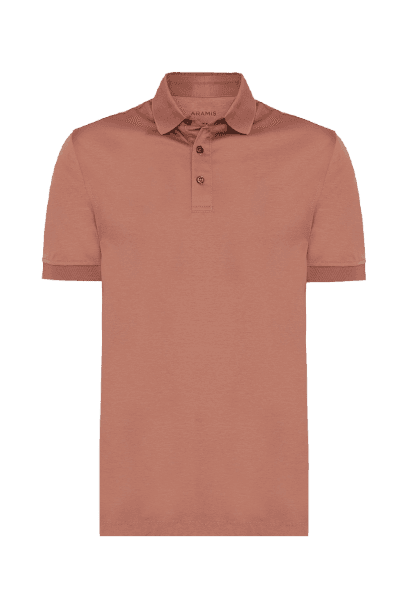 Polo Manga Curta Silk Blend Modal Ferrugem 117