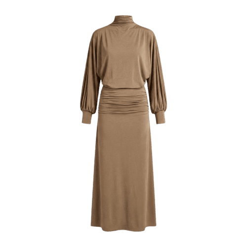 VESTIDO FRANZIDO JERSEY-WOOD