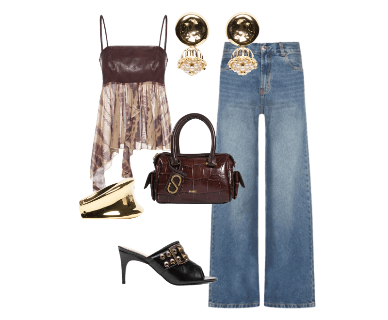 Look Dramático para Festa com amigos