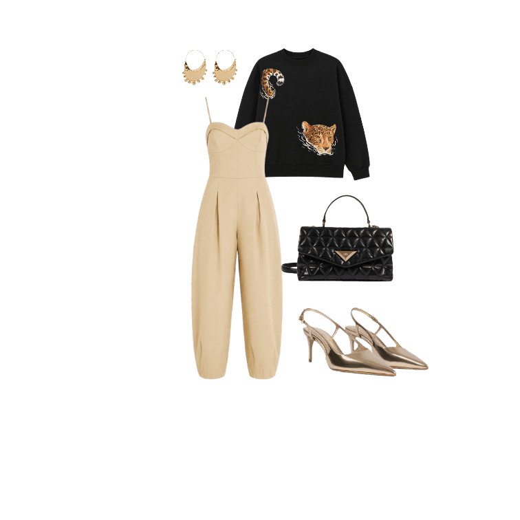 Look Dramático para Trabalho em casa