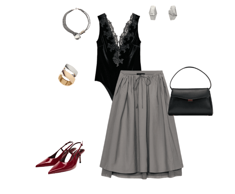 Look Dramático para Festa com amigos