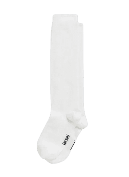 meia off-white cano alto