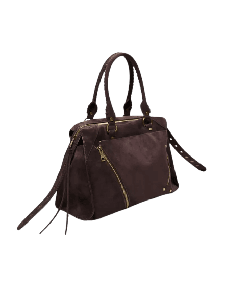 Bolsa bowling faux suede soft
