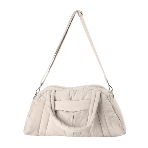 Bolsa feminina puffer esportiva - bege | Body Work