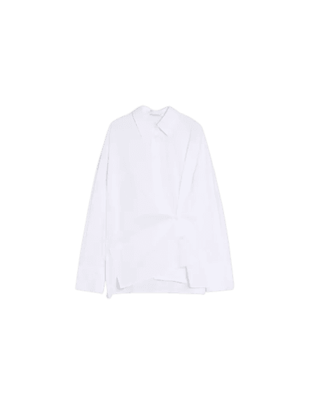 Camisa de manga comprida com botão cruzado