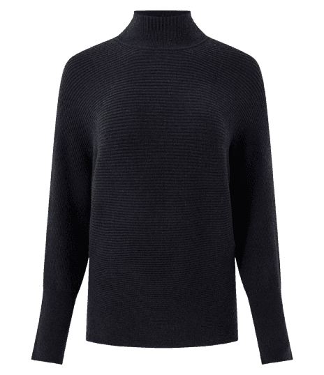Blusa Regular em Tricô com Gola Alta