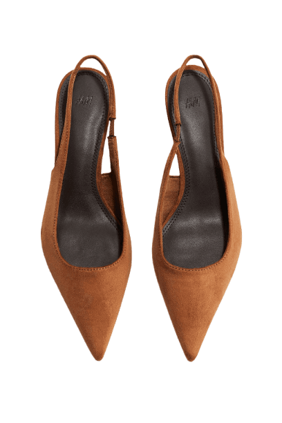 Sapato slingback básico de salto
