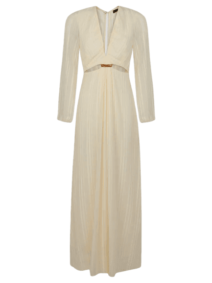 Vestido Longo Lola Glitz Off White Vix