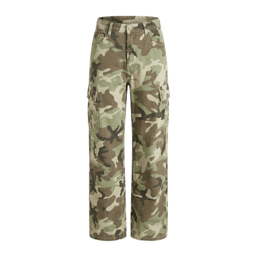 Calça straight estampada