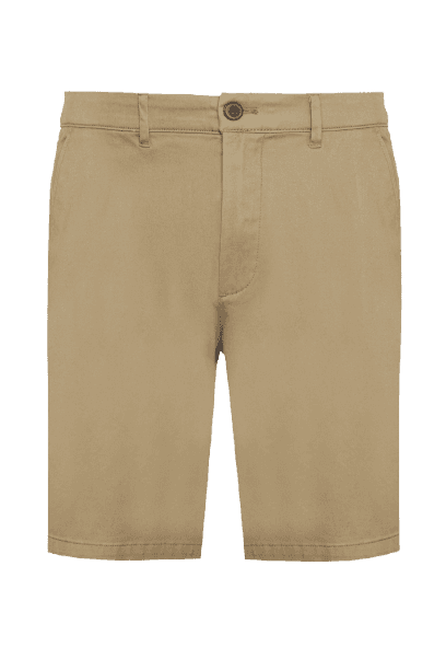 Bermuda Chino Casual em Sarja Caqui