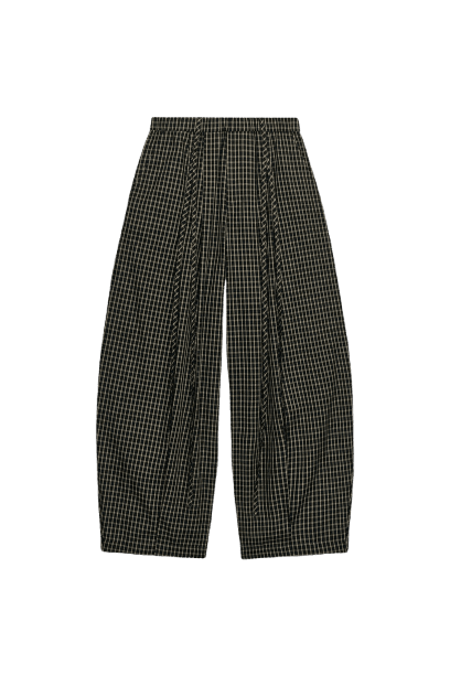 Calça Xadrez com Tiras