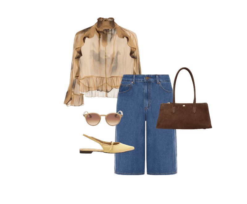 Look Romântico para Trabalho em casa