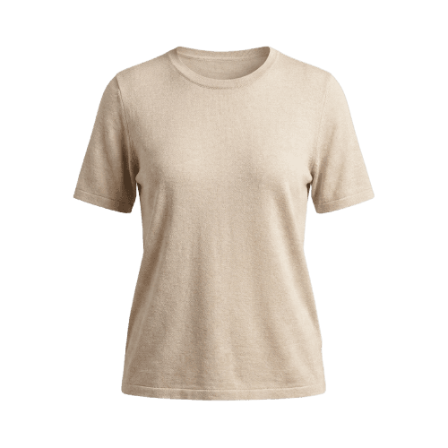 Blusa Tricot Decote Careca