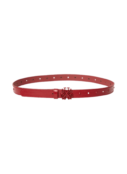 Belt Chave Small Red Studded John John Feminino