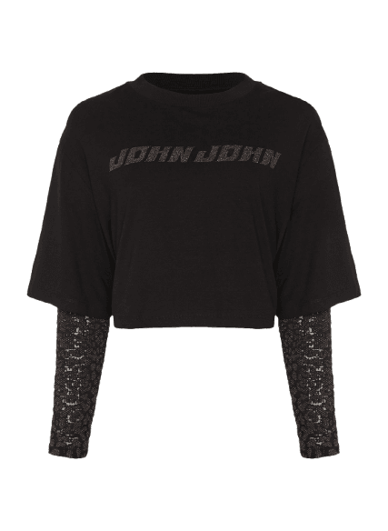 Camiseta Cropped Bright Savage John John Feminina