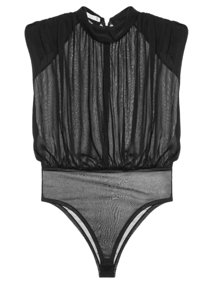 Body Com Ombreiras Preto '2Essential