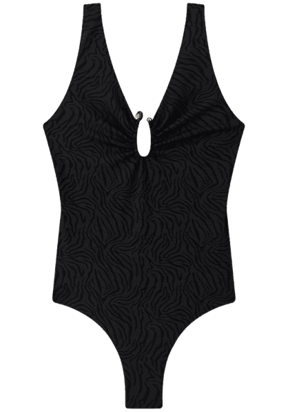 Maiô De Alças Com Proteção Solar E Decote Em V