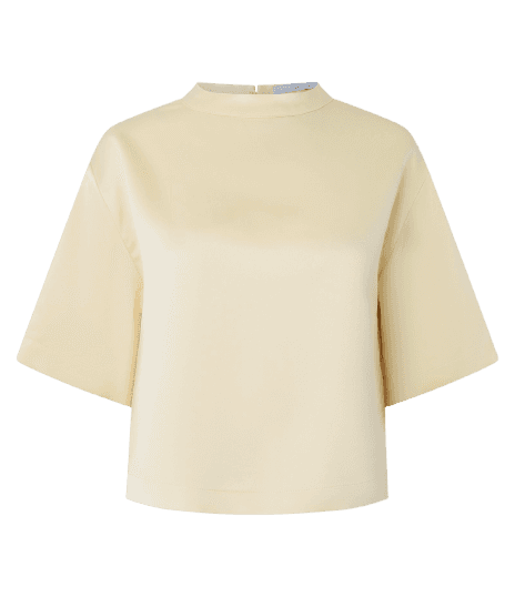 Blusa Acetinada com Mangas Amplas