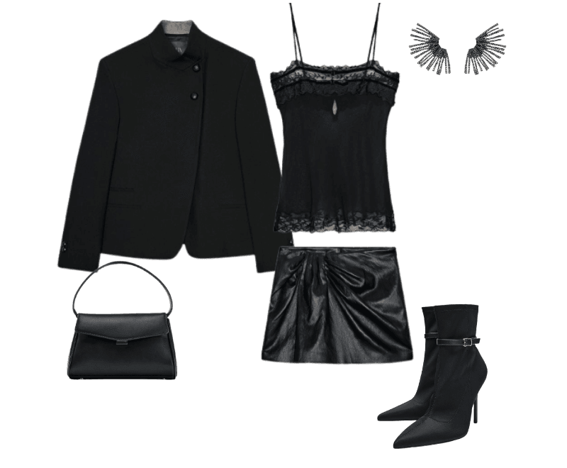 Look Dramático para Festa com amigos