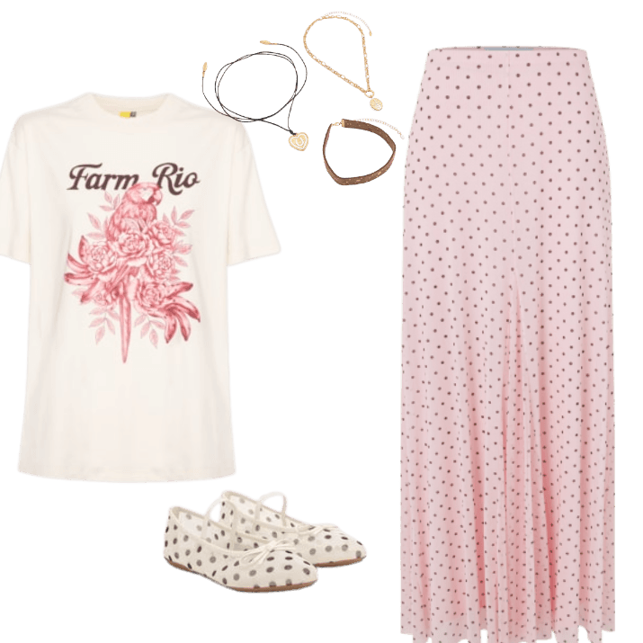 Look Romântico para Trabalho em casa
