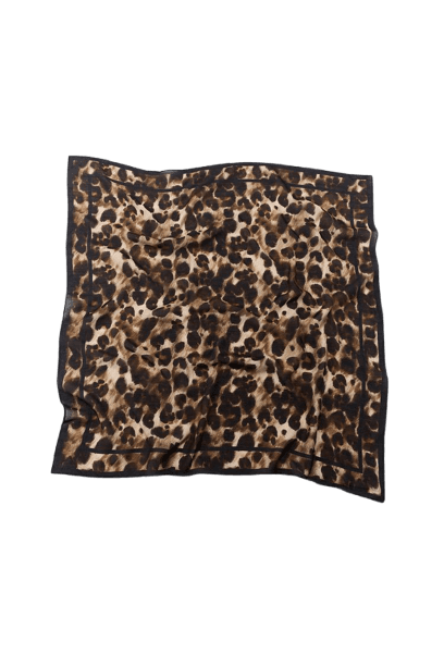 Lenço Estampado Animal com Seda