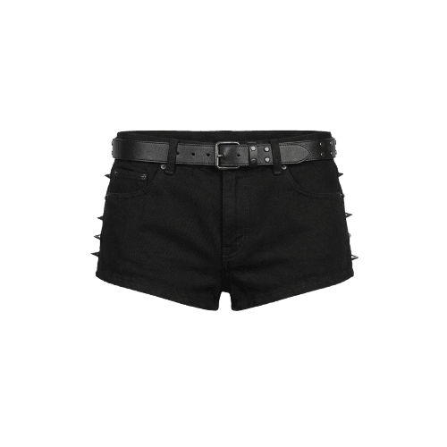SHORT MINI COM CINTO DE TACHAS CATS