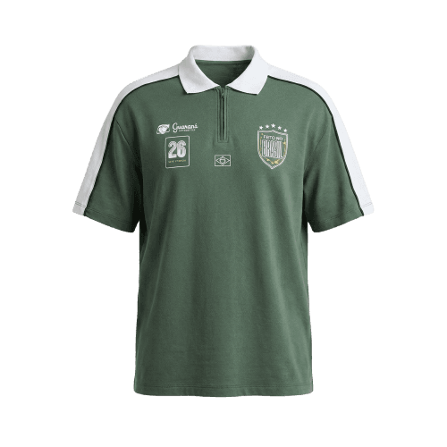 Camiseta Polo Comfort Brasil Guaraná