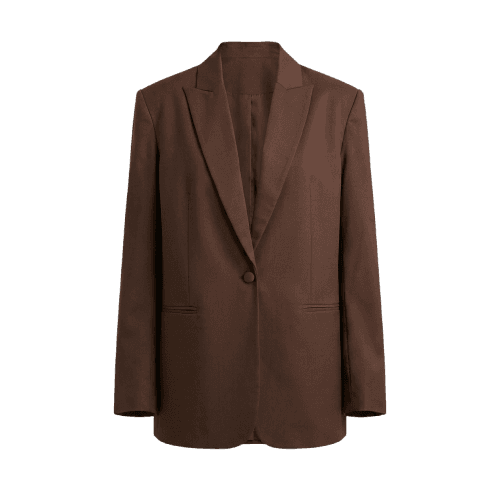 Blazer Oversized Amber Dark Brown