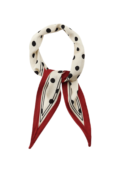 Mini Bandana de Bolinhas Acetinada