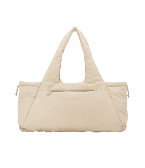 Bolsa Shopper Grande com Estampa lisa Off White