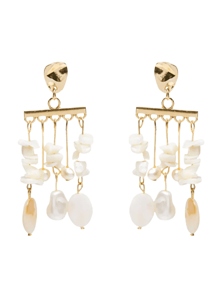 Brinco Feminino Madrepérolas Laguna Off White Dress To