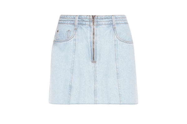 Saia Jeans Zíper Azul Dress To
