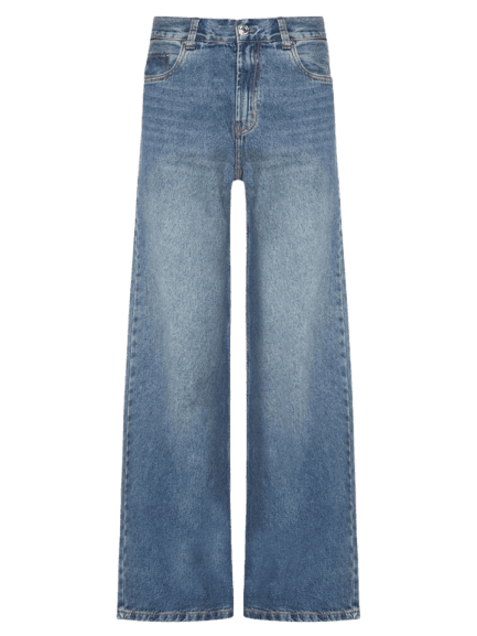 Calça Jeans Feminina Wide Leg Azul Animale Jeans