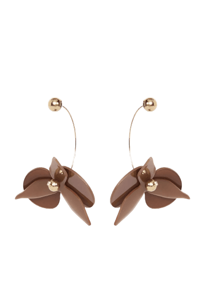 Brinco Niquel Maxi Flor Resinha