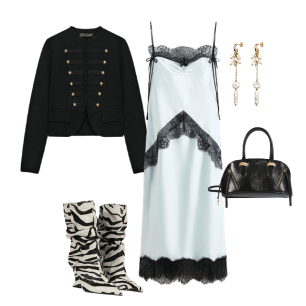 Look Dramático para Festa com amigos