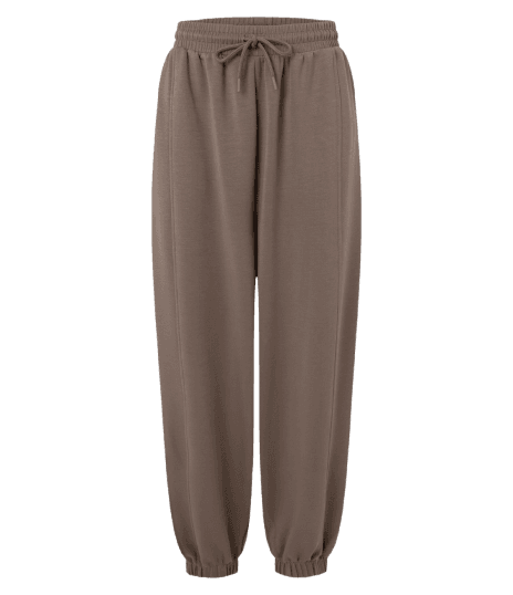 Calça Balloon em Modal com Amarração na Cintura e Bolsos