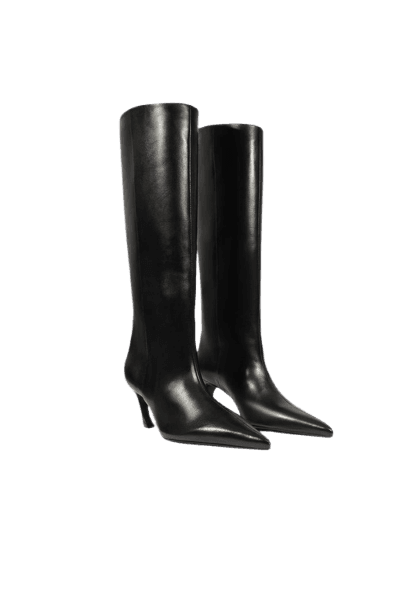 Bota Lexi Mid Couro Preta
