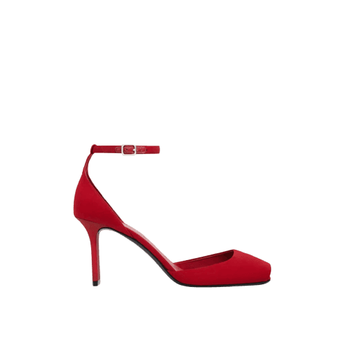 Sapato Peep Toe Jersey Courrèges