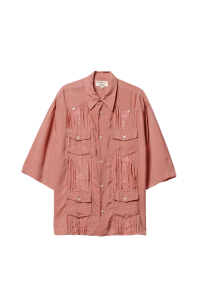 Camisa Cupro Bordados Willy Chavarria x Zara