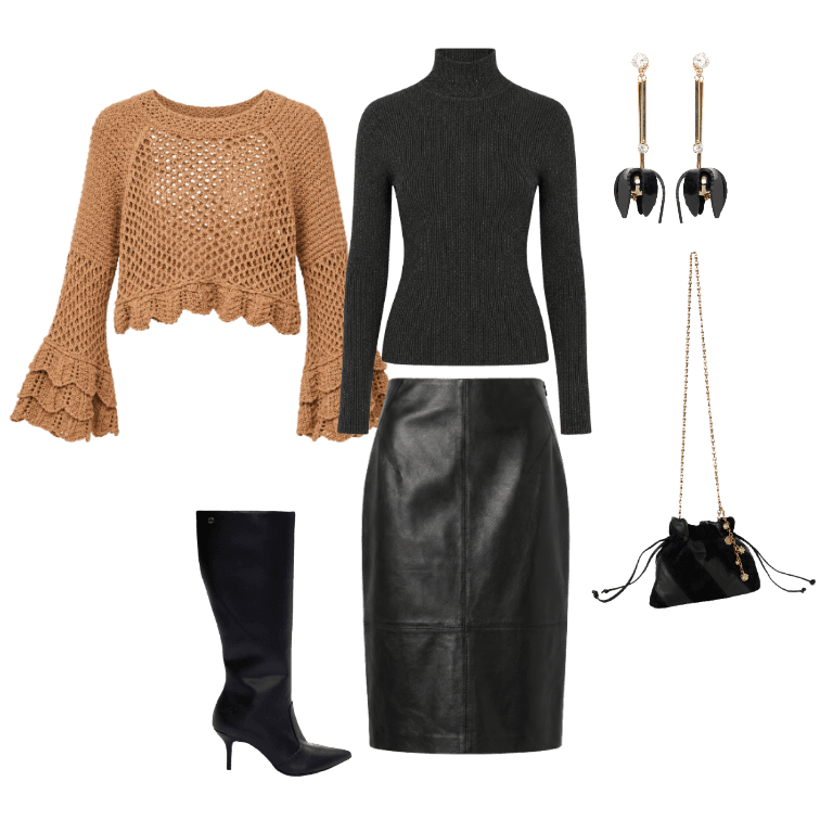 Look Dramático para Festa com amigos
