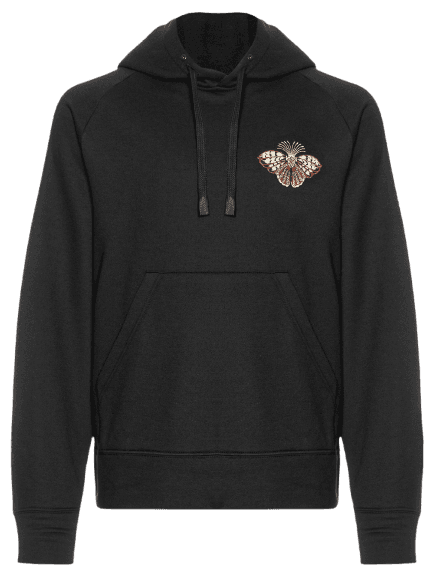 Moletom Masculino Butterfly Embroidered Preto Osklen