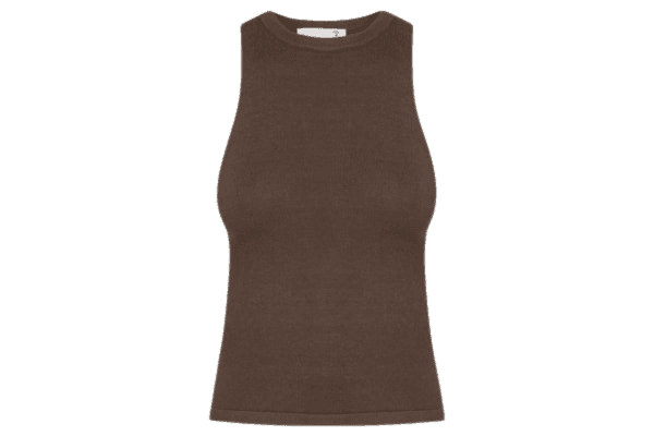 Blusa Feminina Básica Em Tricot Marrom '2Essential
