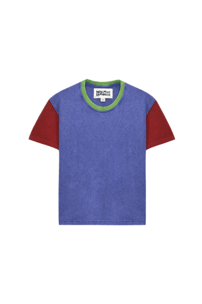 CAMISETA SLIM CROPPED FIT COLOR BLOCK