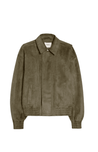 Jaqueta efeito suede