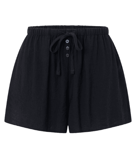 Saída de Praia Short em Viscose com Bolso e Amarração